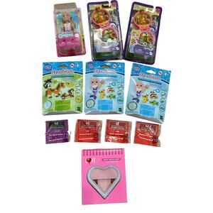 Great Girls Bundle Polly Pocket Barbie Aqua Beads Toys